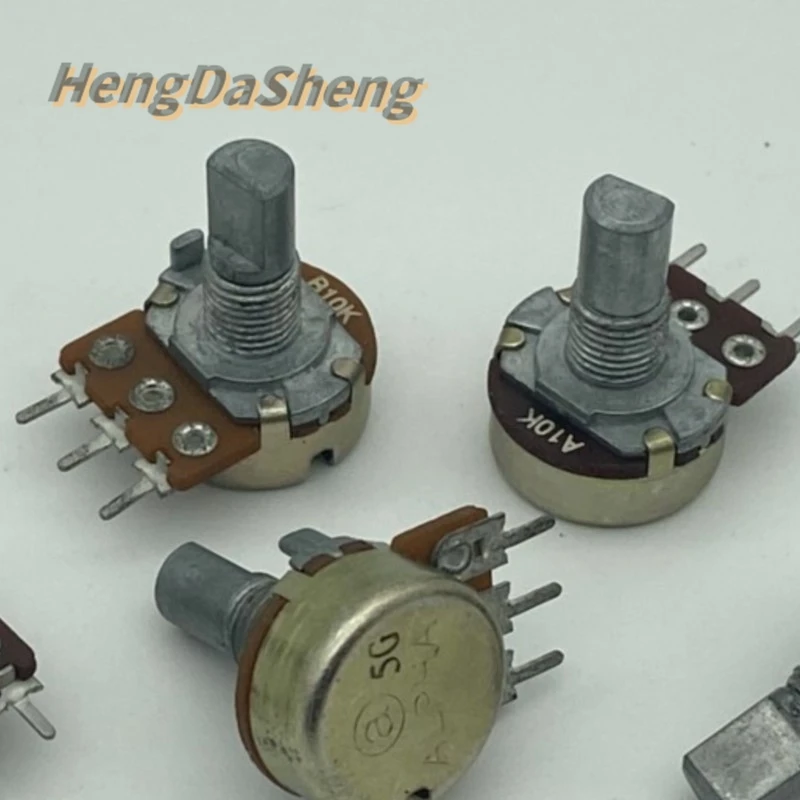 5 Stks/partij 16 Type Enkele Potentiometer A 10K B 10K A 50K 40 Punts Stepper Versterker Volume