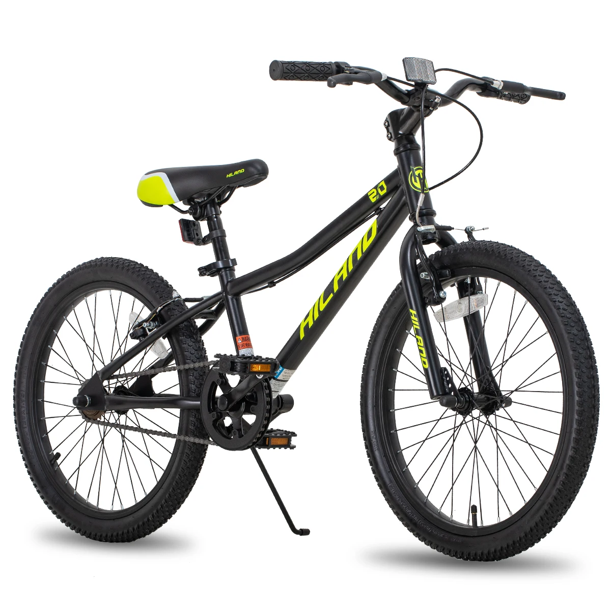 Hiland 20 Inch Kids Mountain Bike for Boys, Girls, Single Speed Kids Bicycles with Dual Handbrakes and Kickstand