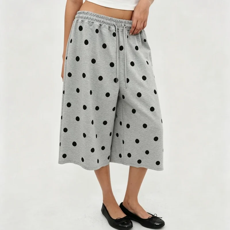Fashion Women Wide Leg Sweat Shorts Y2k Bermuda Shorts Athletic Baggy Loose Shorts