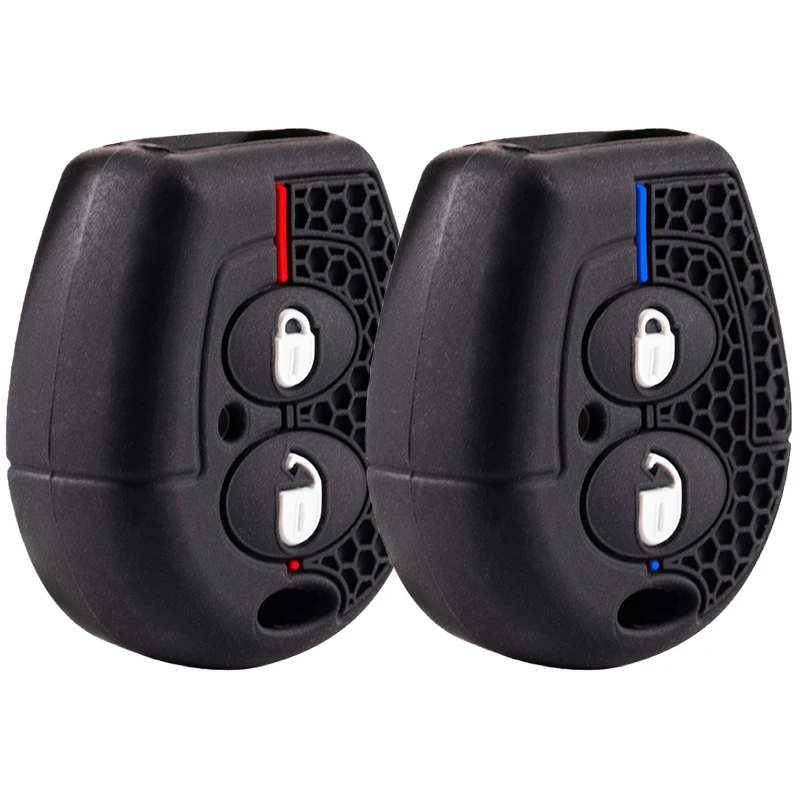 2-Tasten-Fernbedienungs-Silikon-Schlüsselhülle für VW Polo Golf Passat Bora Sharan für Skoda Octavia Fabia für Seat Corboda Leon Ibiza