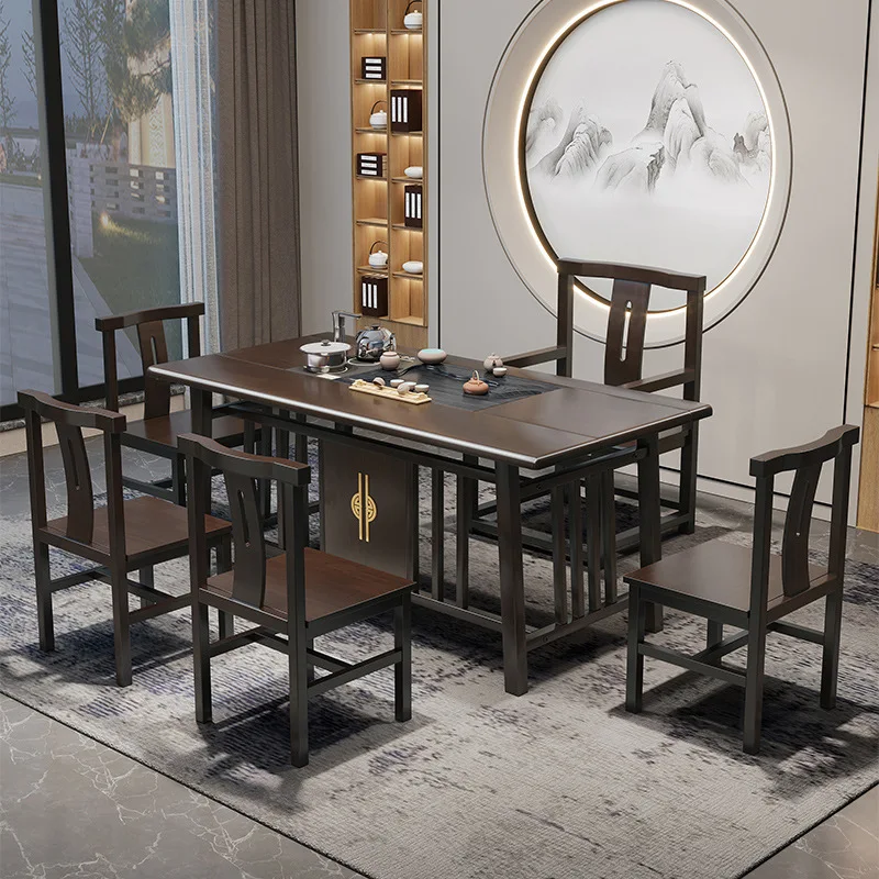 

New Chinese Solid Wood Tea Zen Kung Fu Office Balcony