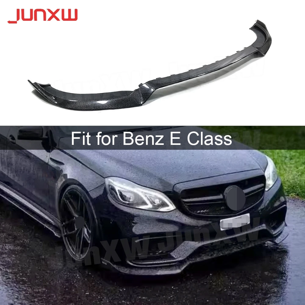 

Carbon Fiber Front Lip Spoiler For Benz E Class W212 E260 E300 E400 E63 AMG 2014 2015 2016 Bumper Guard Car Styling