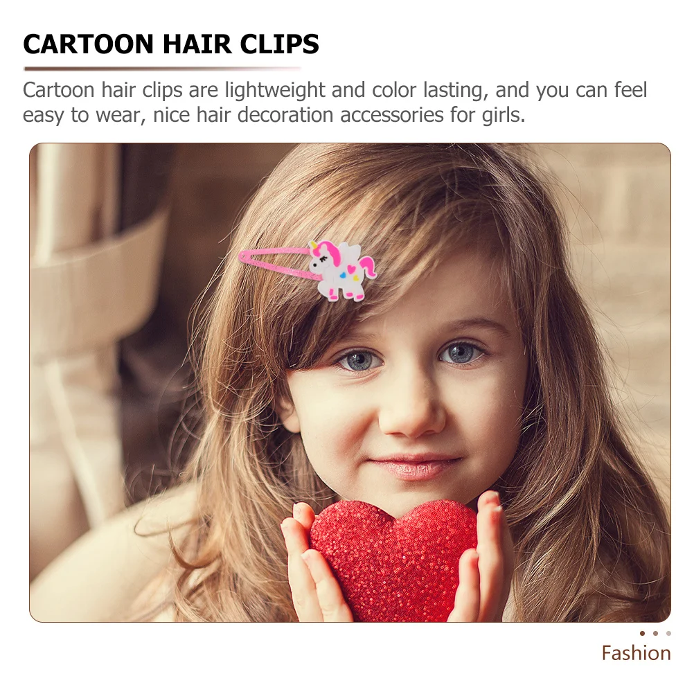 

20 Pcs Girl Hair Accessories Girls Hairpin for Lightweight Unicorn Barrette Decorations Toddler Clips Fashion