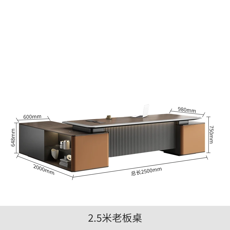For Modern Simple Manager President Office Desk and Chair Combination Large Executive Workstation Furniture Home Business