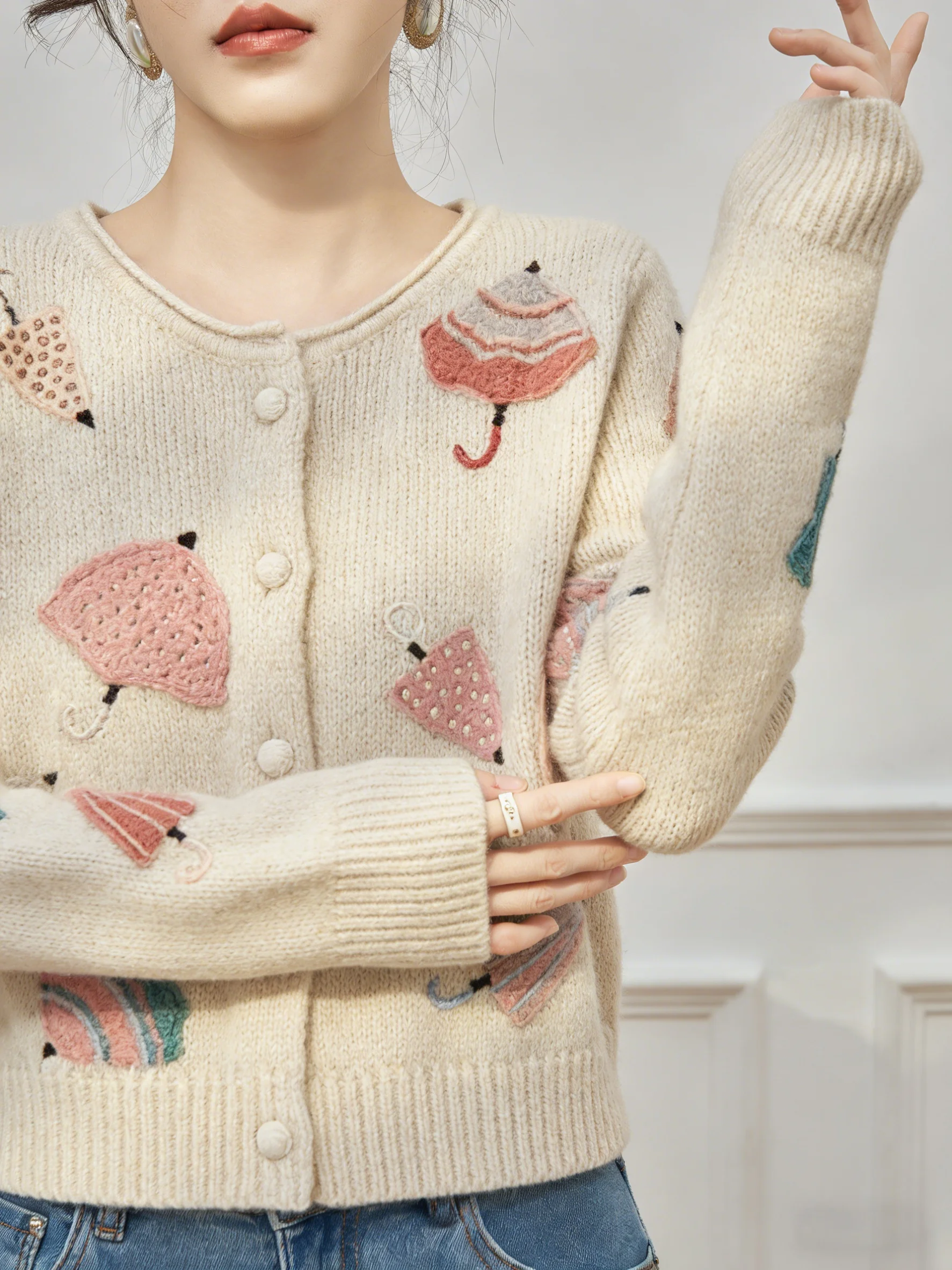 

Новый красивый вязаный кардиган-накидка в стиле ретро, разноцветный, для женщин, повседневная накидка-свитер на каждый день