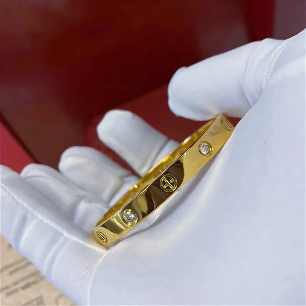 Men's Fashion Bracelet Stainless Steel Cross Nail Position Bracelet Titanium Steel Bracelet Gold Light Luxury Ins