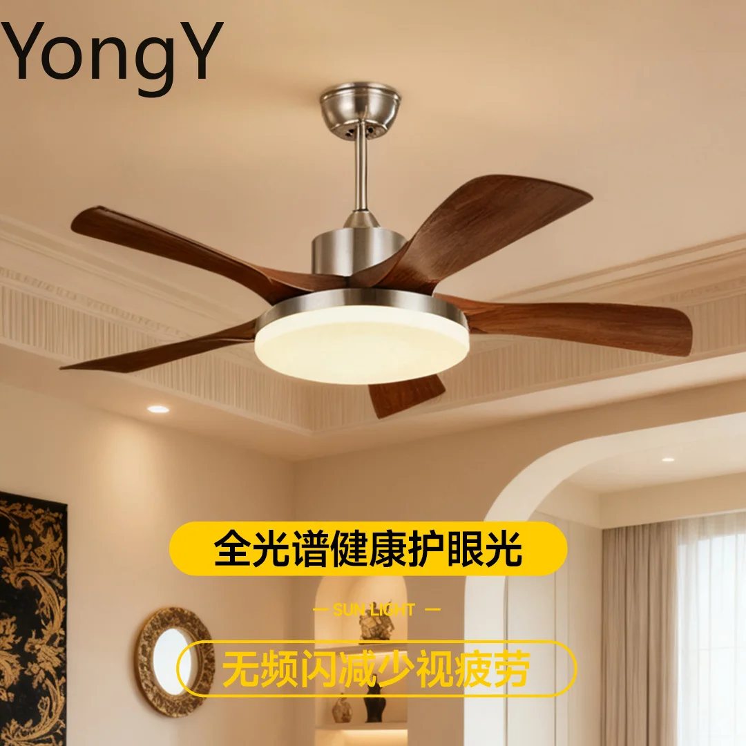 5 leaf antique fan light living room dining room ceiling fan light integrated chandelier