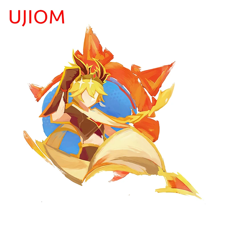 UJIOM Genshin Impact Travelers Wall Stickers Artistic Cartoon Logo Design Toolbox Decals Sunscreen Room Decoration Wallpapers