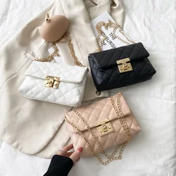 Ladies Casual Classic Crossbody Square Buckle Embroidery Bag Women's Fashion Shoulder Bag