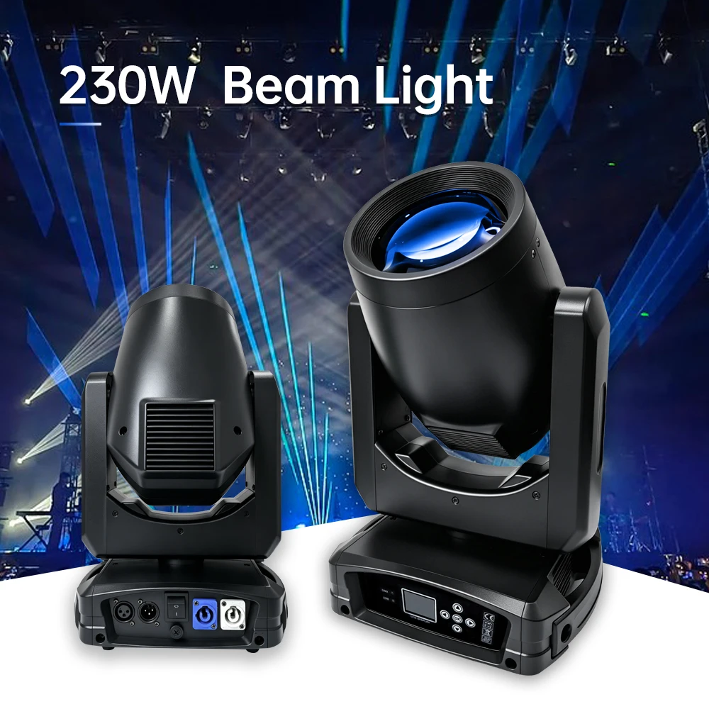 Sharpy Beam 230W 7R Stage Lighting Mini Beam Moving Head Light With Independent Rotate Rainbow Effect DJ Disco Bar Events Lights
