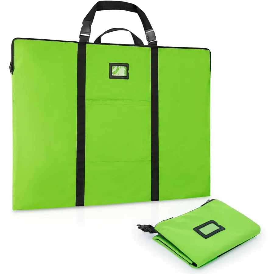 Large Size Art Portfolio Bag 24 x 36 Inches Lightweight Nylon Shoulder Bag with Handle and Zipper for Efficient Poster Storage