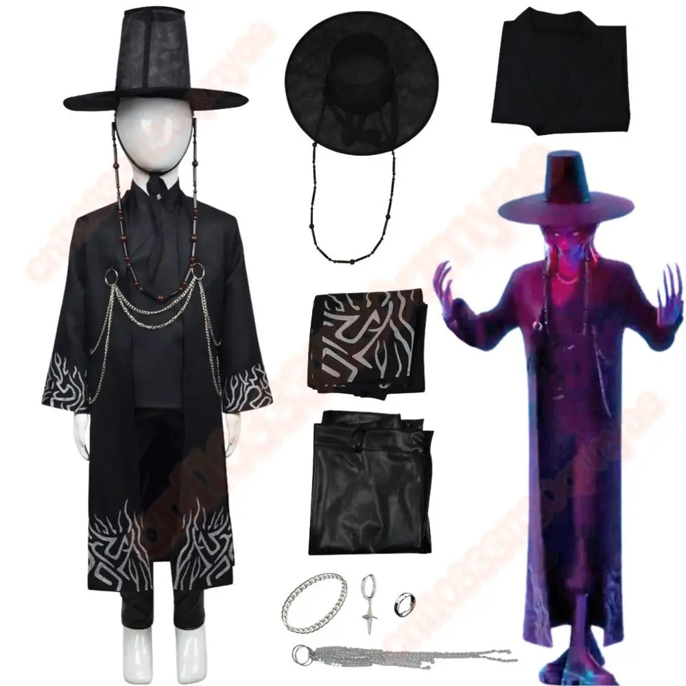 

Kids Kpop Demon Hunters Saja Boys Jinu Baby Abby Cosplay Costume Uniform Hat For Child Roleplay Outfits Halloween Carnival Suit