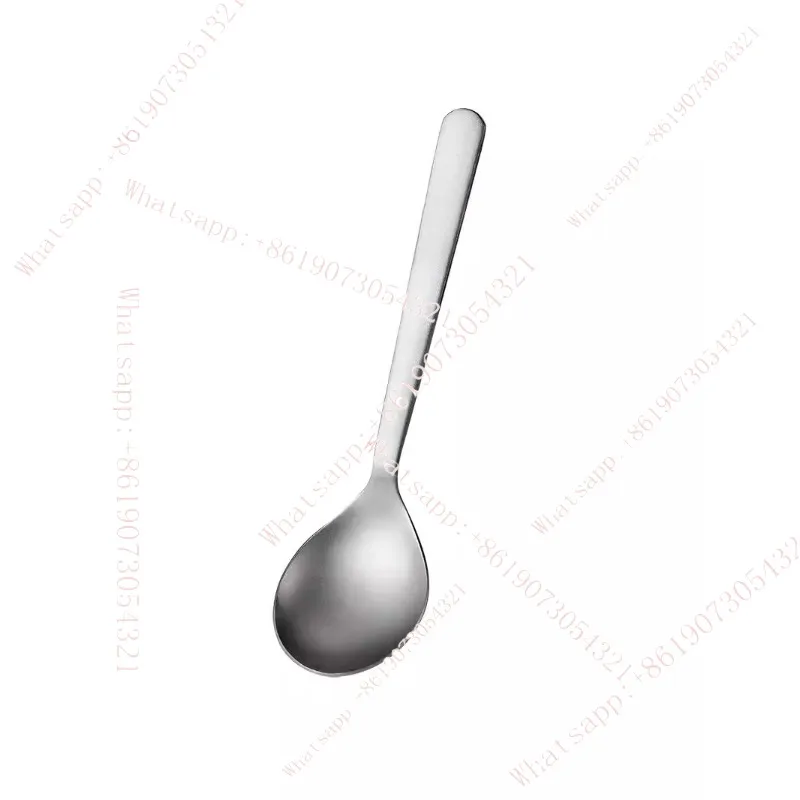 

Thickened large round spoon, simple large round spoon for outdoor home camping tableware