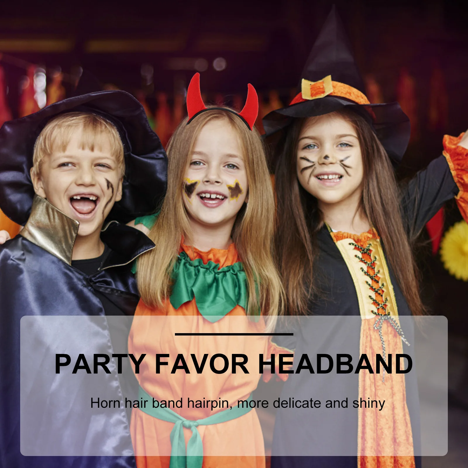 

Horn Headband Hair Clasp Party Favor Hoop Headbands for Halloween Supply