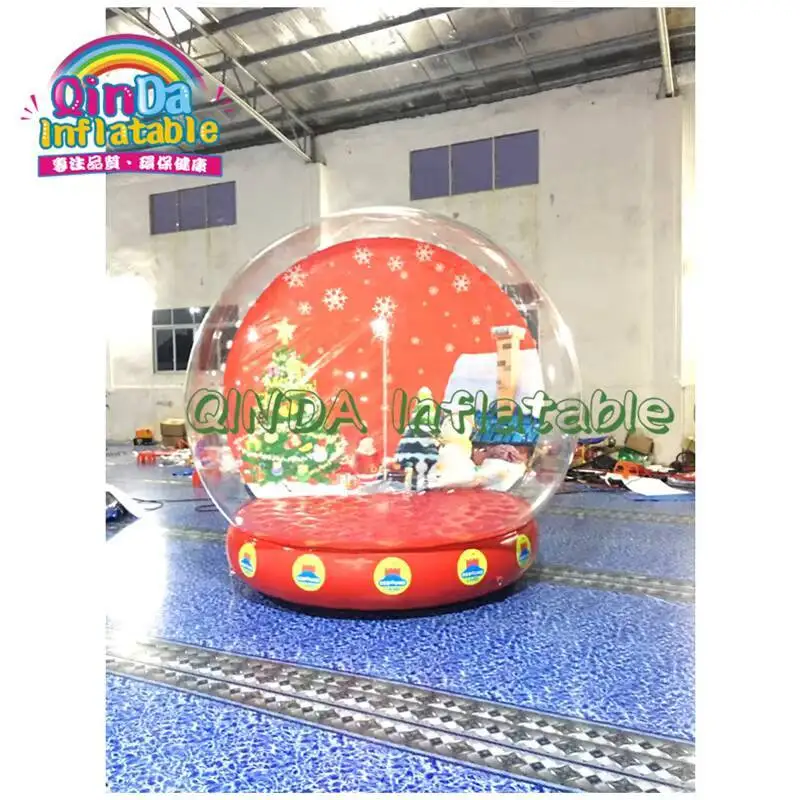Promotie Kerst opblaasbare sneeuwbol te koop, gigantische PVC Bubble Room voor kerst opblaasbare Phtot Booth Ball