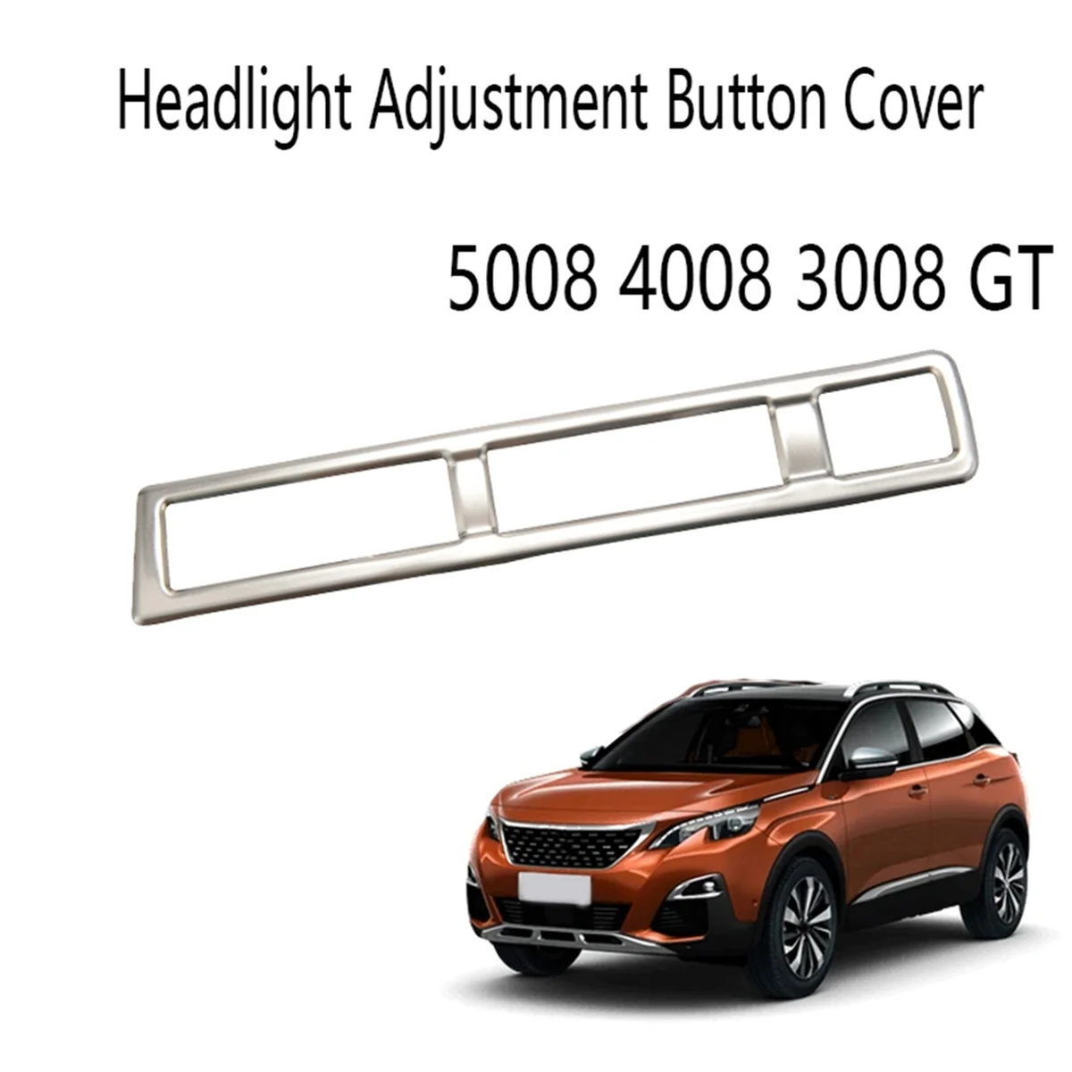 Car Headlight Adjustment Button Cover Car Styling for Peugeot 5008 4008 3008 GT