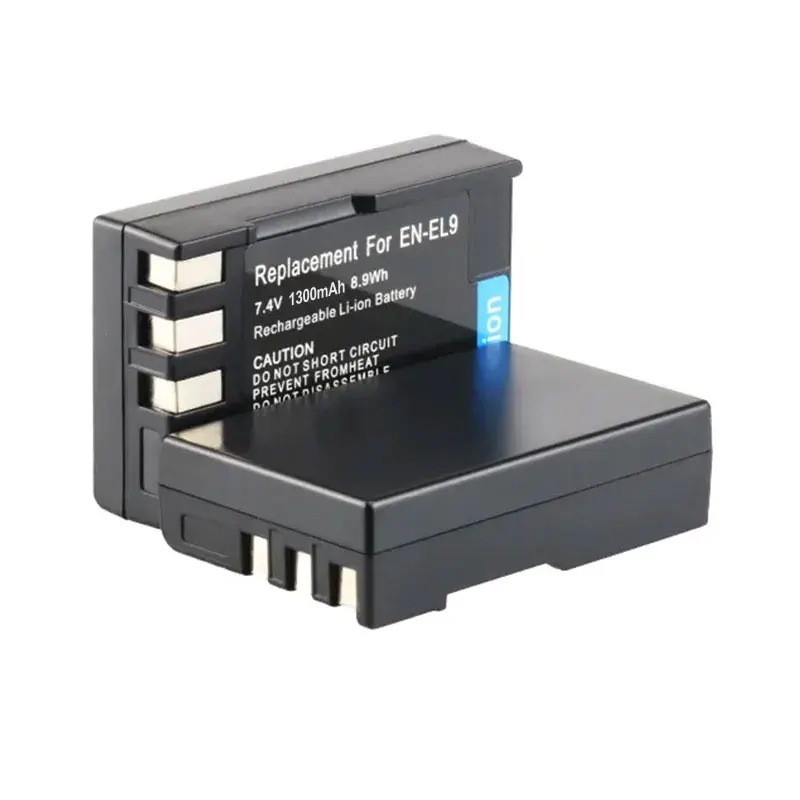 EN-EL9 Battery 1300mAh Rechargeable Batteries For Nikon D40 D40X D60 D3000 D5000 EN EL9A Camera EN-EL9a ENEL9 ENEL9a Battery