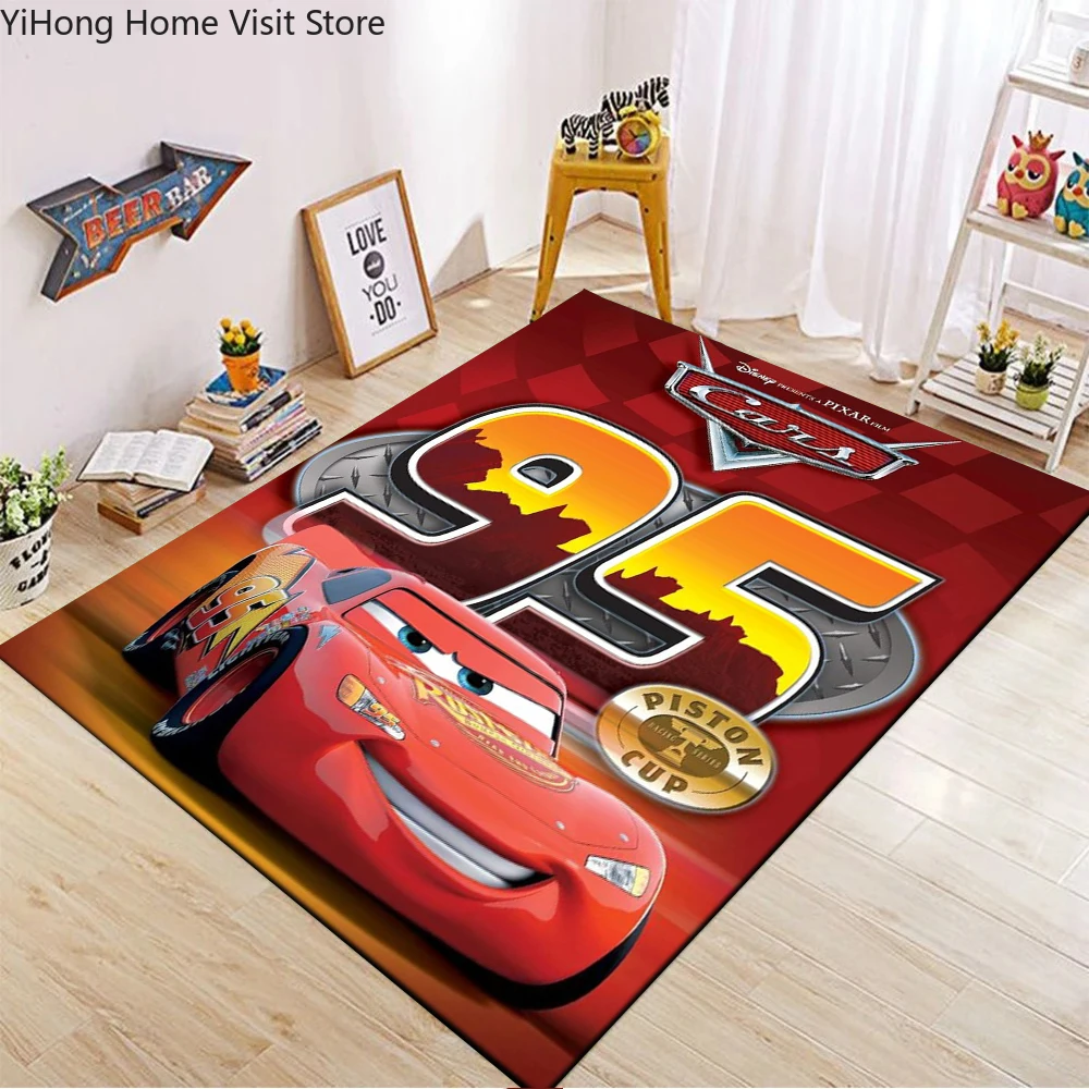 1PC 디즈니 자동차 라이트닝 맥퀸 인쇄 카펫 러그 거 - Lighting Mcqueen Decor 리뷰 및 가격