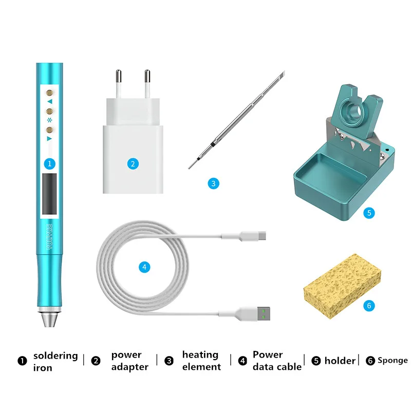 YOUYUE-ミニ電気溶接ペンe210,USB,携帯電話,PCB,修理ツール用の急速充電溶接ペン