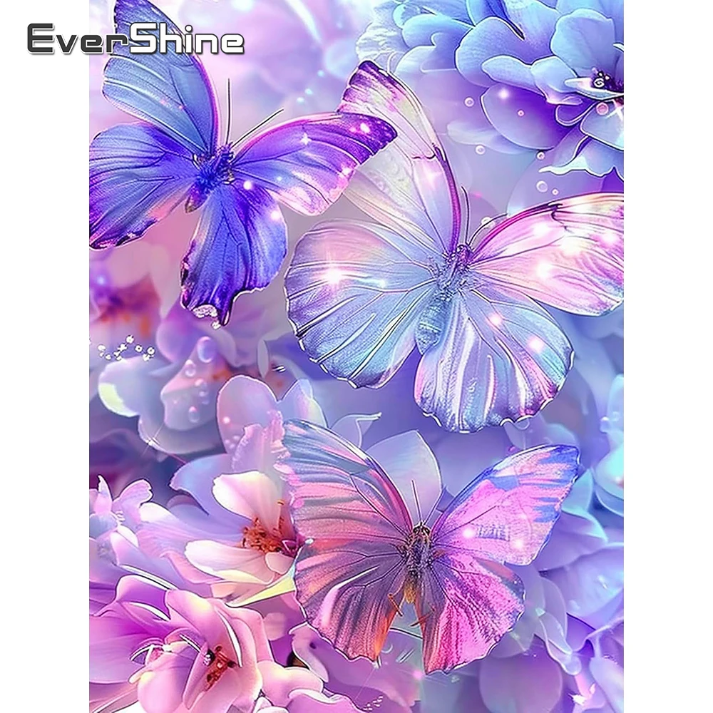 

Evershine 5D Diamond Painting Butterfly Full Square Embroidery Animal Mosaic Flower Rhinestones New Arrival Child Gift