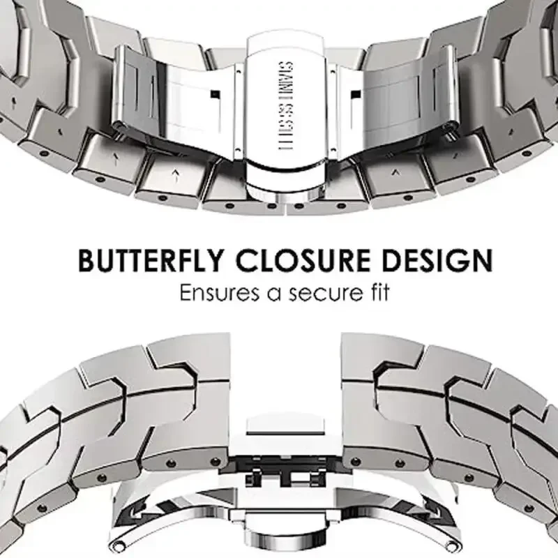 سوار فولاذي غير قابل للصدأ لساعة هواوي 5 46 مللي متر GT5Pro GT 2 3 4 42 46 مللي متر سوار للساعة هواوي GT2 Pro GT2e GSPro GS4 3 3i Band