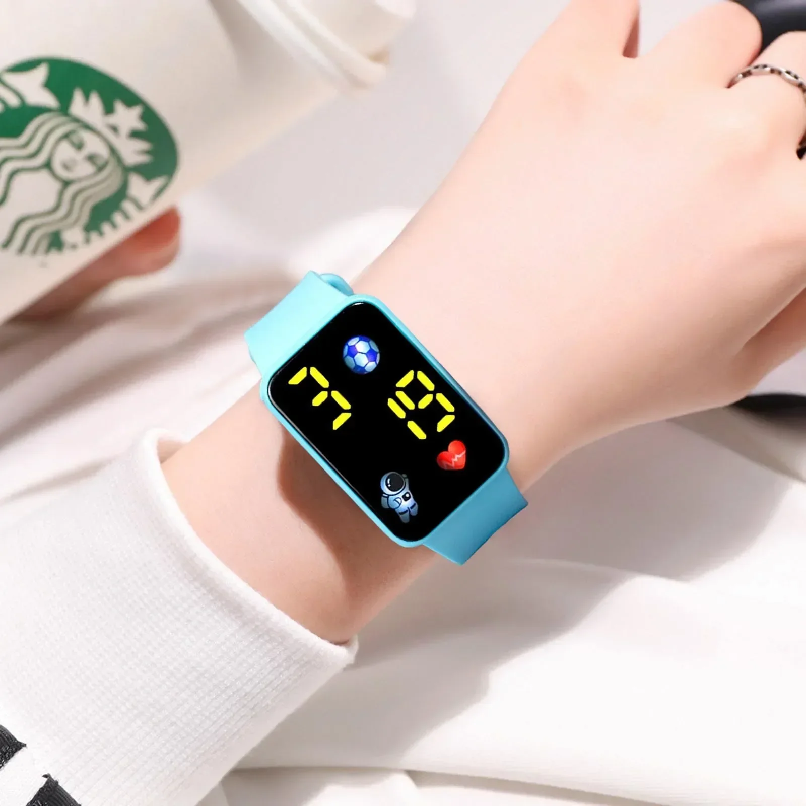 Reloj Digital para niños con reloj conectado, reloj de pulsera con control del ritmo cardíaco para niña y niño, novedad de 2024