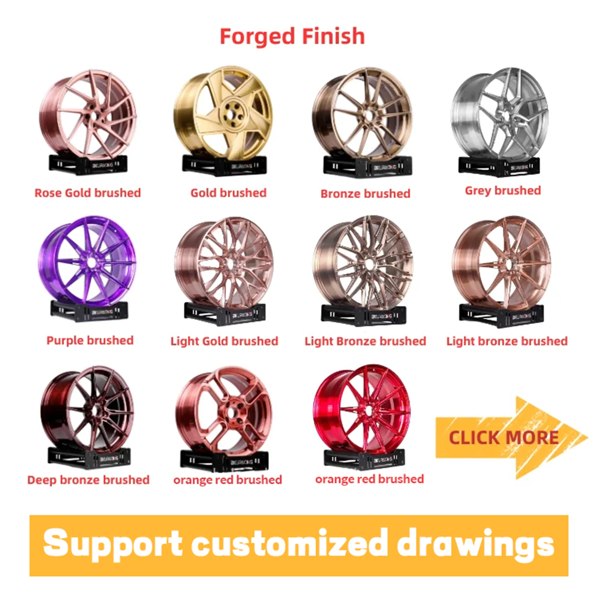 

DIY ING for Audi TT TTS TTRS wheels, tires, forging process, T6061 aviation aluminum, can be customized according to pictures