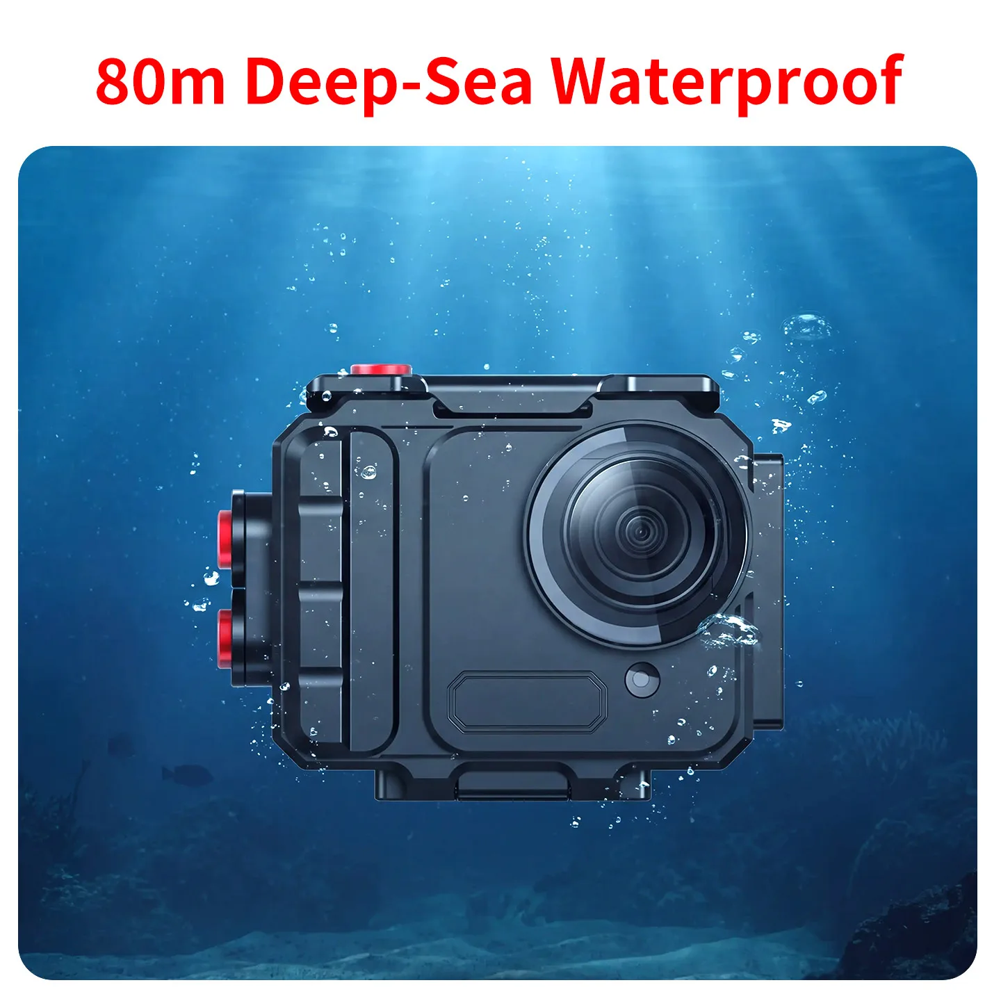 Multi-Erweiterungs-Aluminium-Tauchgehäuse für Insta360 Go Ultra Action-Kamera Magnetischer Schnellverschluss für Unterwasser-Fotografie – Detail 6