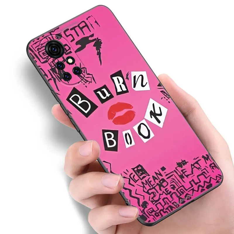 Mean Girls Burn Book Black Silicone Phone Case For Huawei Nova 11 12 Ultra 9 10 SE Pro 11E 11i 12i Y70 + Y60 Y61 Y71 Y72 Y90 Y91 image 4