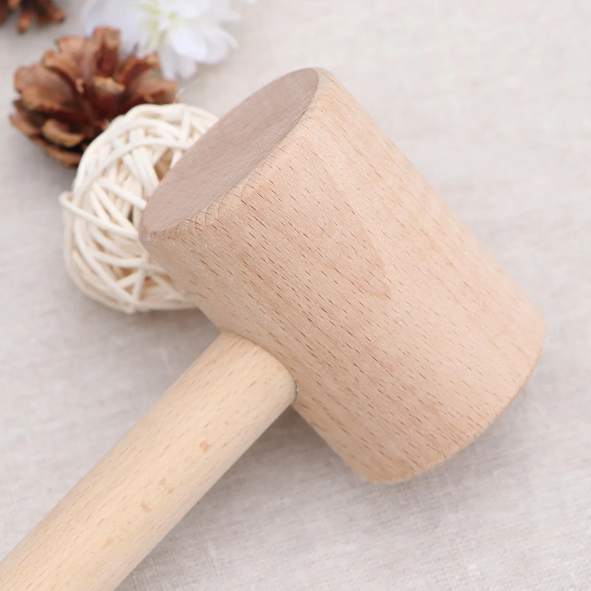 

1 шт. Молоток для резьбы по дереву, легкий, с деревянной ручкой, подходит для штампов по коже, зубчатых и алмазных долот, для вырезания отверстий