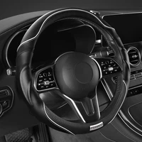 Protector para volante de coche deportivo 3D premium: antideslizante y amortiguador, agarre ergonómico, diseño de contorno dinámico, se adapta a 14,5-15""