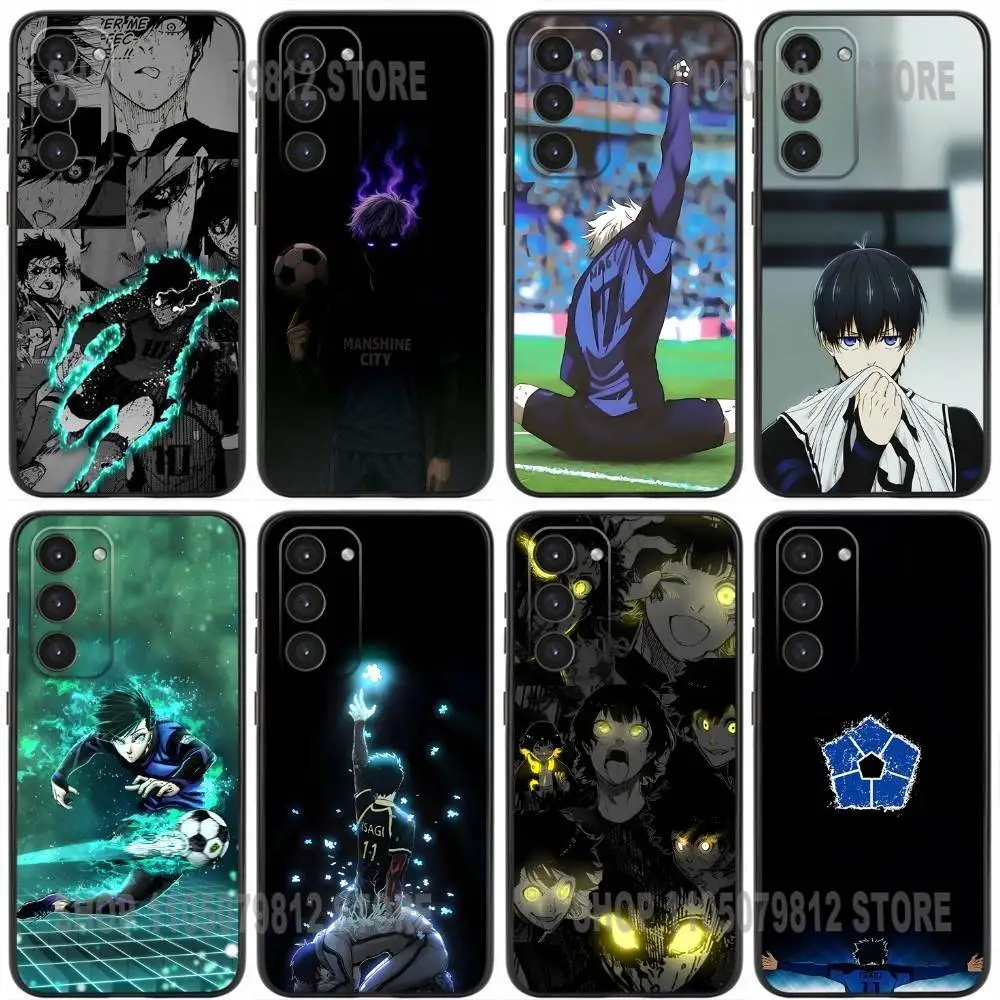 

A-Anime Blue Lock Phone Case For Samsung Galaxy A20,21s,22,31,32,52,53,72,73,80,91 Soft Silicone Black Cover