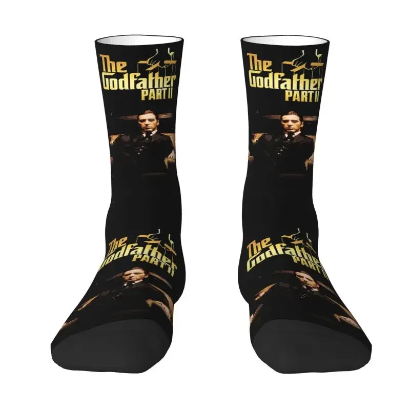 

The Godfather Mens Crew Socks Unisex Funny Classic Gangster Movie Spring Summer Autumn Winter Dress Socks