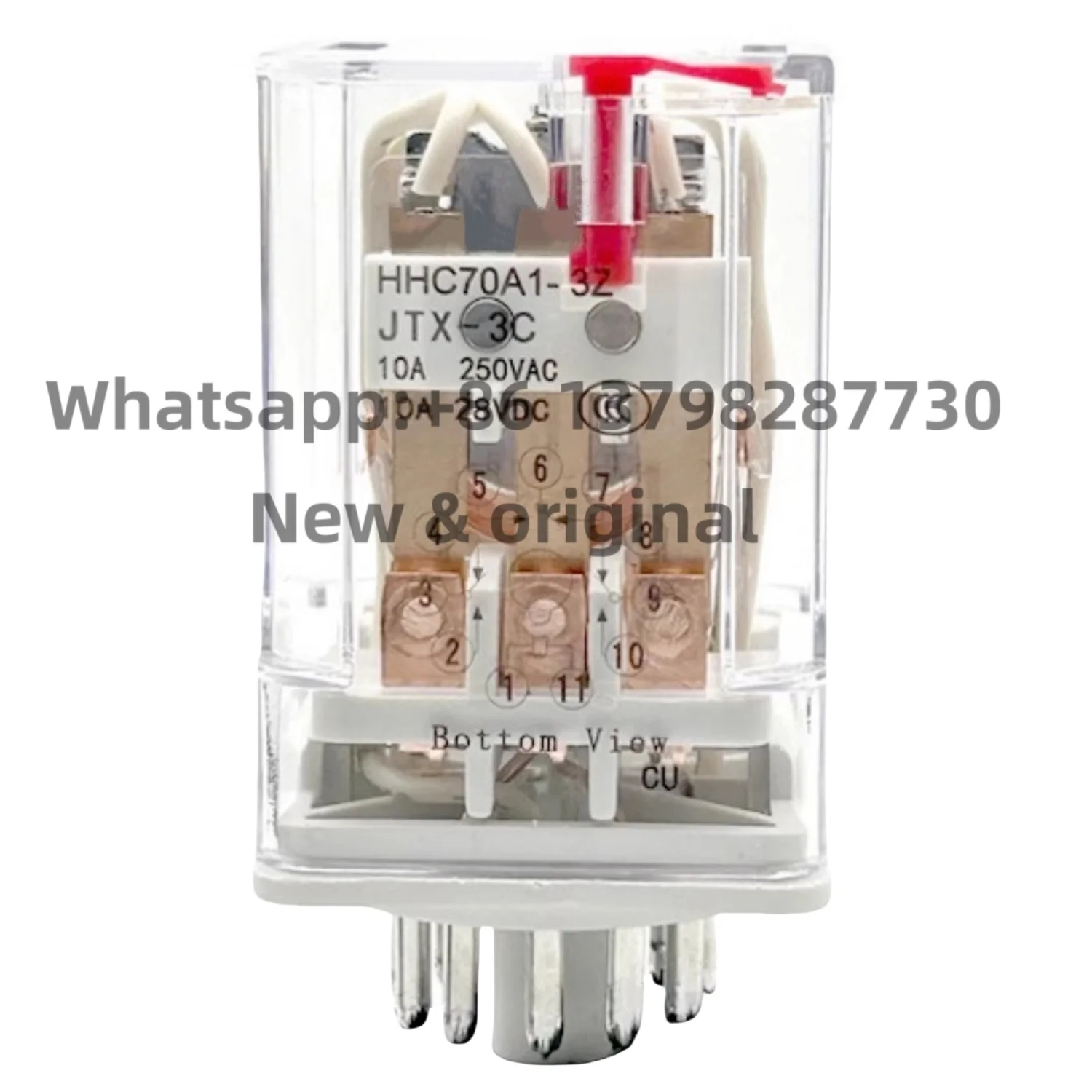 New original HHC70A1-3Z JTX-3C AC220V DC24V DC12V AC36V AC24V AC380V DC220V Small Intermediate Electromagnetic Relay