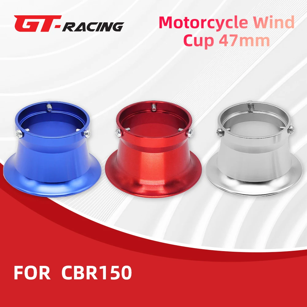 47MM Aluminum Alloy Wind Cup for Honda Wave Rsx Fi Crf150 150l Cb Cbr 150 Crf110 CBR150 Motorcycle Throttle Body