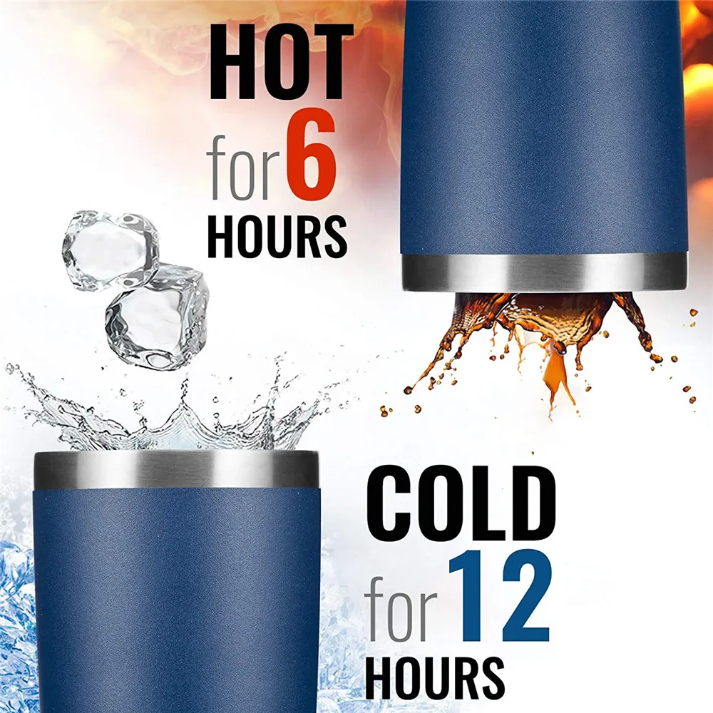 30 أوقية 20 أوقية 12 أوقية بهلوان أكواب السفر كوب البيرة مع أغطية القش مكنسة من الفولاذ المقاوم للصدأ عزل الحرارية مثلج فنجان القهوة للسيارة #4