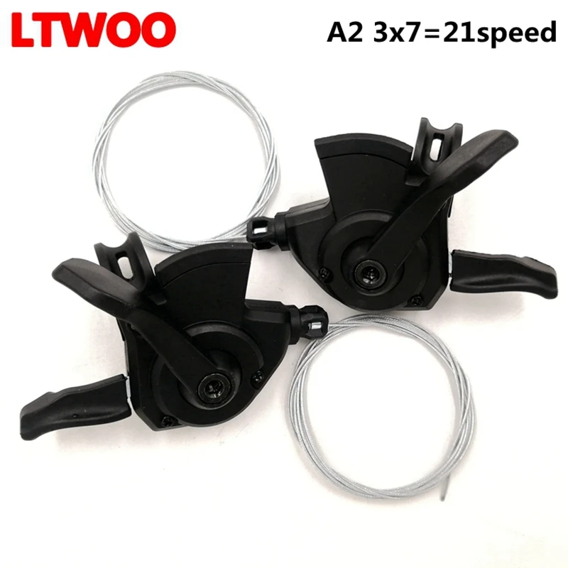 LTWOO A2 3X7 Speed Mountain Bicycle  Parts Window Indicator Right/Left Shifter 2:1 Tech Compatib le with SHIMANO