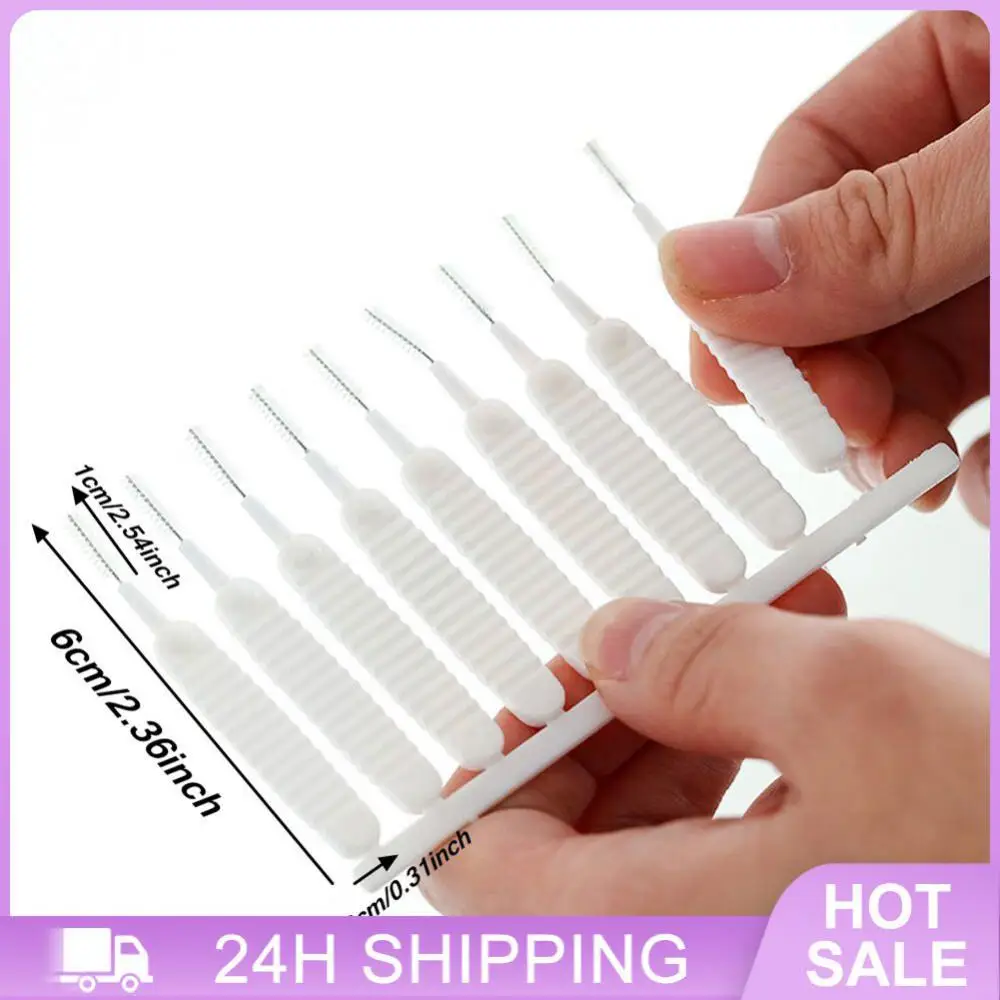 Sikat pembersih bulu nilon tahan lama Set nyaman dari 10 sikat nilon antimacet desain pembersihan efisien