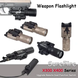 Tactical SureFire X300 X400 Series Airsoft Gun Light X300V X400V IR Flashlight With Upgrade Remote Dual Function Switch