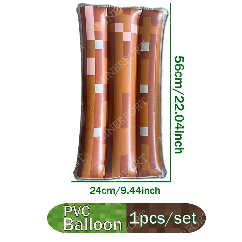 Pixel-Stil Edelstein-Goldschwert Geburtstagsparty-Dekoration Aluminiumfolienballon Kreatives Heimspiel-Requisit Festliche Feiertagsartikel
