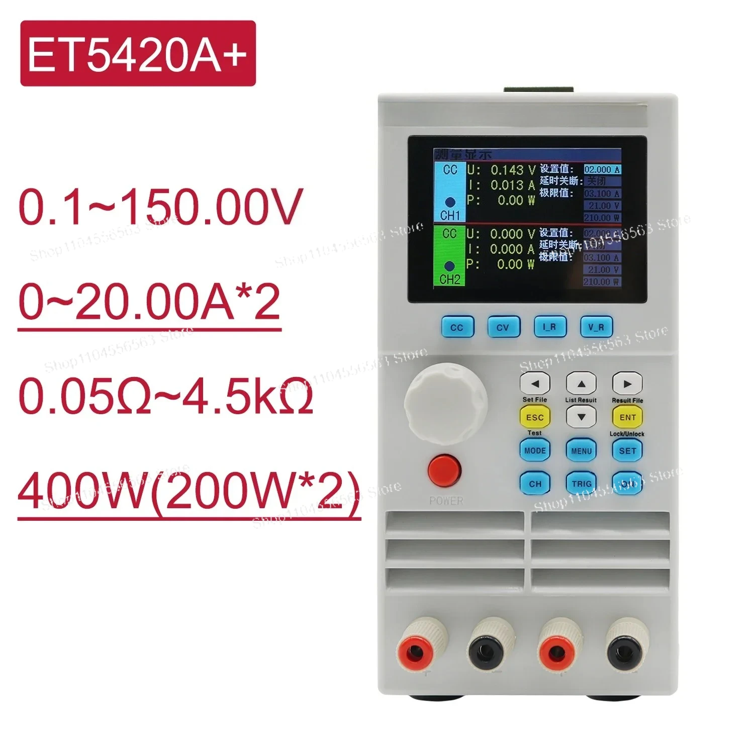 USB Programmable DC Electronic Load Meter Battery Capacity Tester Discharger ET5410A+ ET5420A+