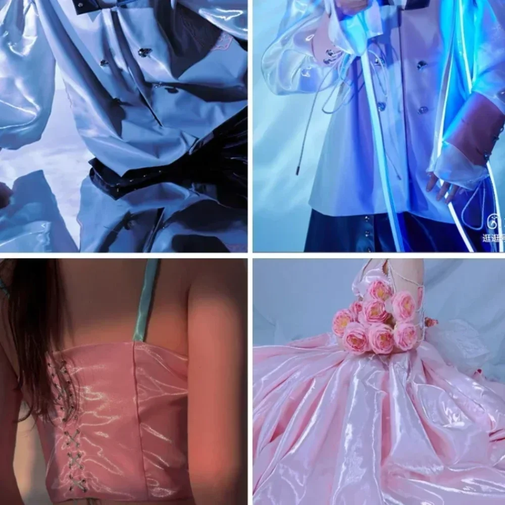 

Liquid Water Satin Fabric Skirt Pants for Dress Designer Cloth By The Meters Apparel Sewing Diy Polyester Material