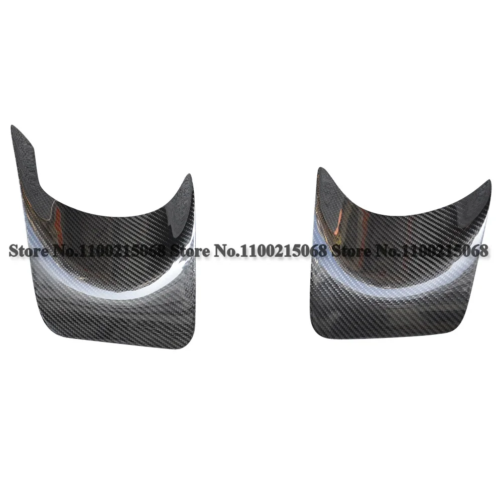 For Mitsubishi Lancer EVO 10 X Rear Bumper Exhaust Heatshield Envelope Cover Trim Car Tuning 2pcs