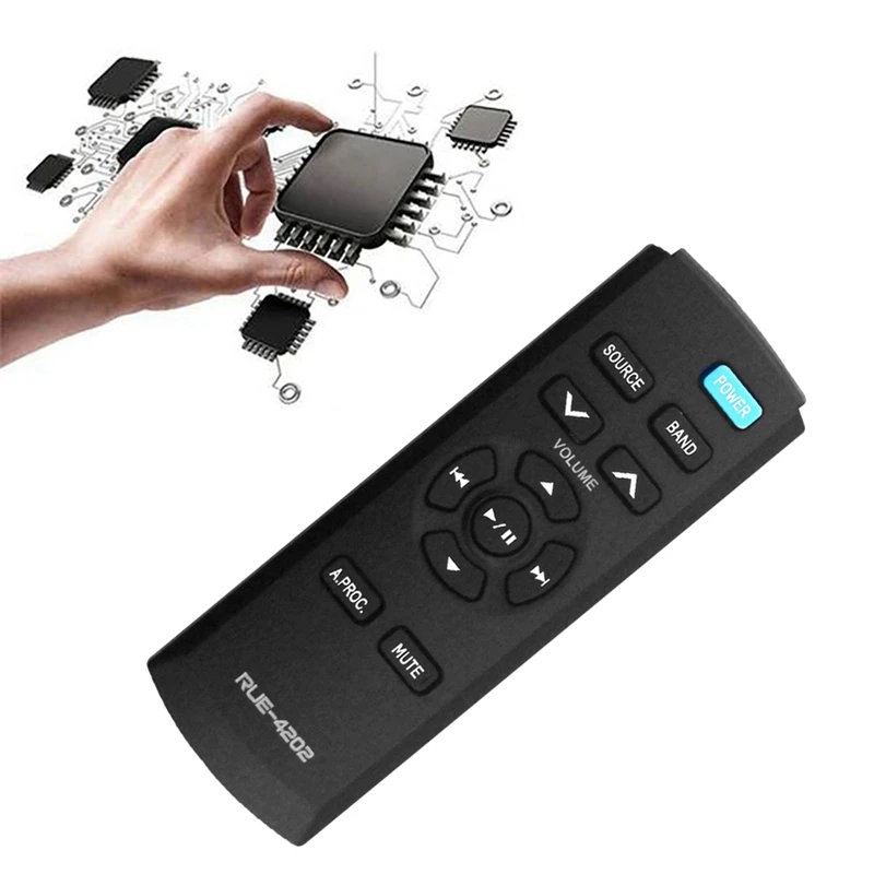 RUE-4202 Replace Remote For Alpine Car Stereo CDE-HD137BT CDE-HD138BT CDE-HD148BT CDE-164BT CDE141 UTE93DAB CDE-190R