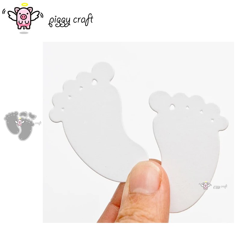 

Piggy Craft metal cutting dies cut die mold Baby feet decoration Scrapbook paper craft knife mould blade punch stencils dies