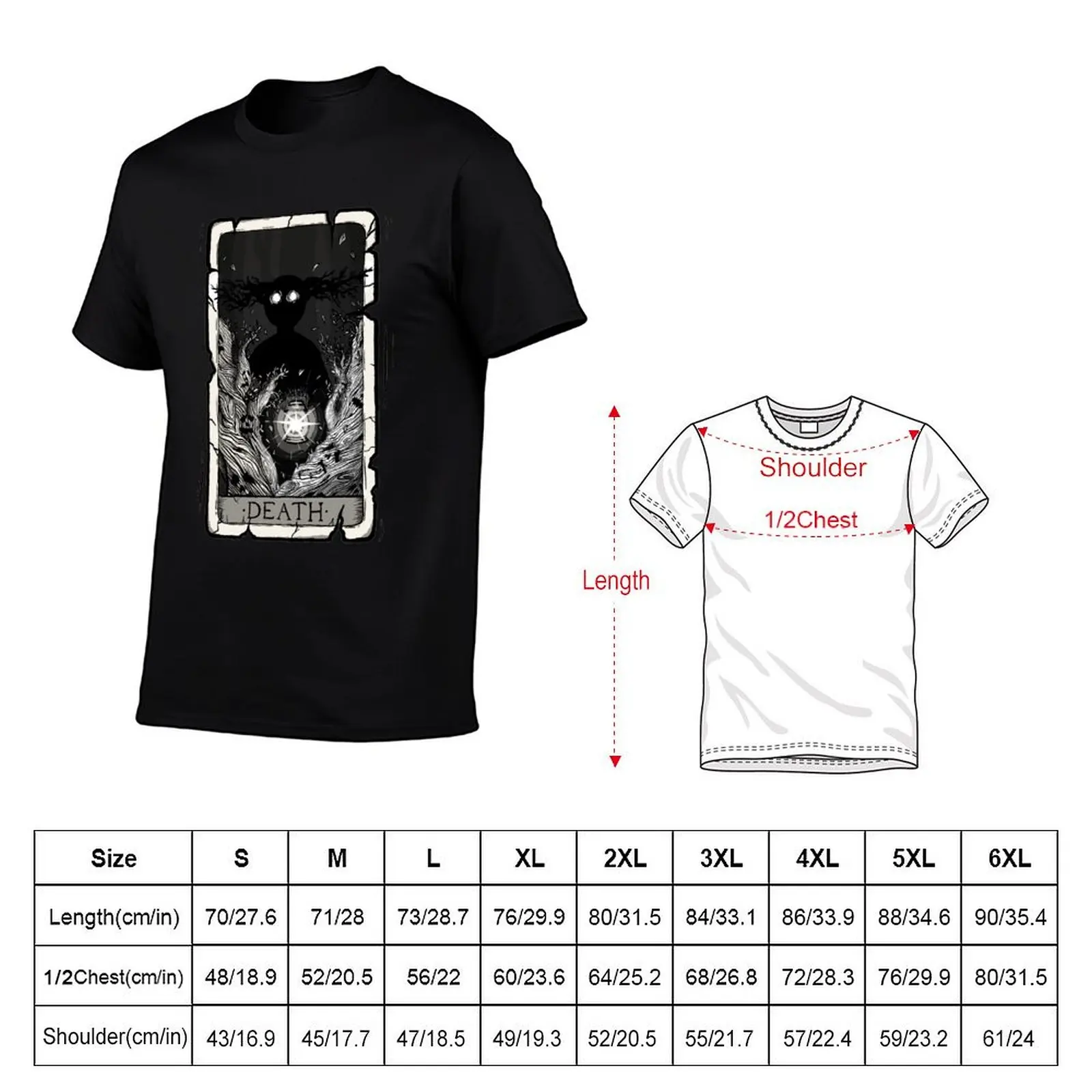 Over The Garden Wall Tarot Cards The Beast Wiccan T-Shirt Plus Size Summer Short Sleeve T-Shirt