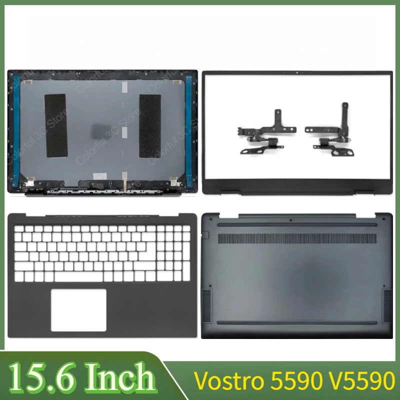 

15,6 "синий новый для ноутбука Vostro 5590 V5590, задняя верхняя крышка ЖК-дисплея, передняя панель, упор для рук, верхняя нижняя основа, корпус, петли