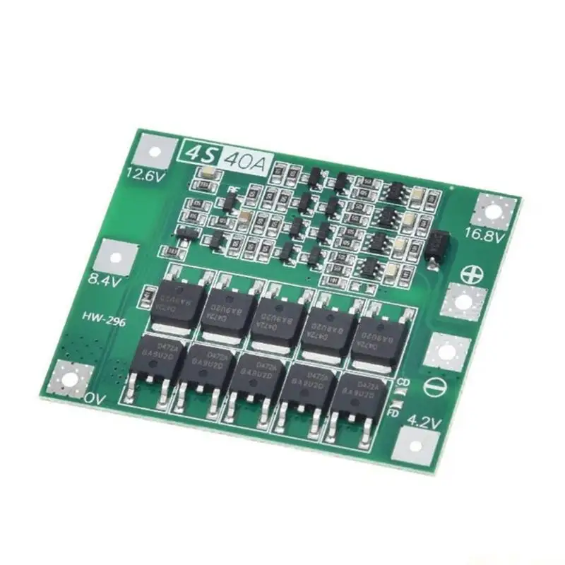 M5TD 18650 Lithium Battery Protective Board 4S 40A 16.8V with Over Discharge