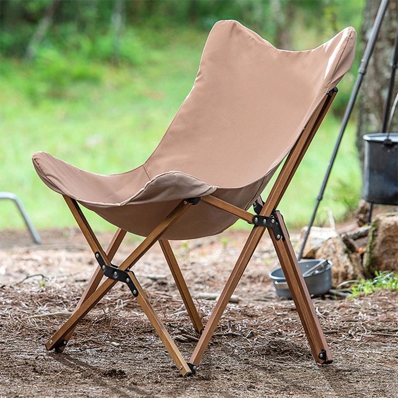 Outdoor lounge chairs Portable Collapsible Moon Chair BBQ Stool Folding camping chair Ultralight Home camping camping furniture