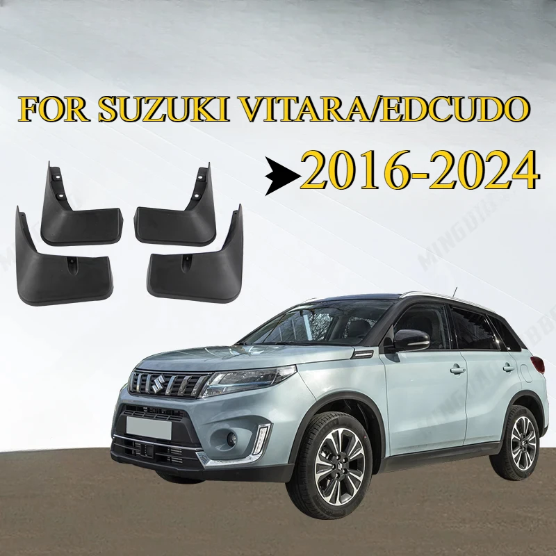 For Suzuki Vitara / Edcudo Mudguards Fender 2016 - 2024 Car Mudflaps Mud Flaps Splash Guards Mudguards Flap Fender Accessories